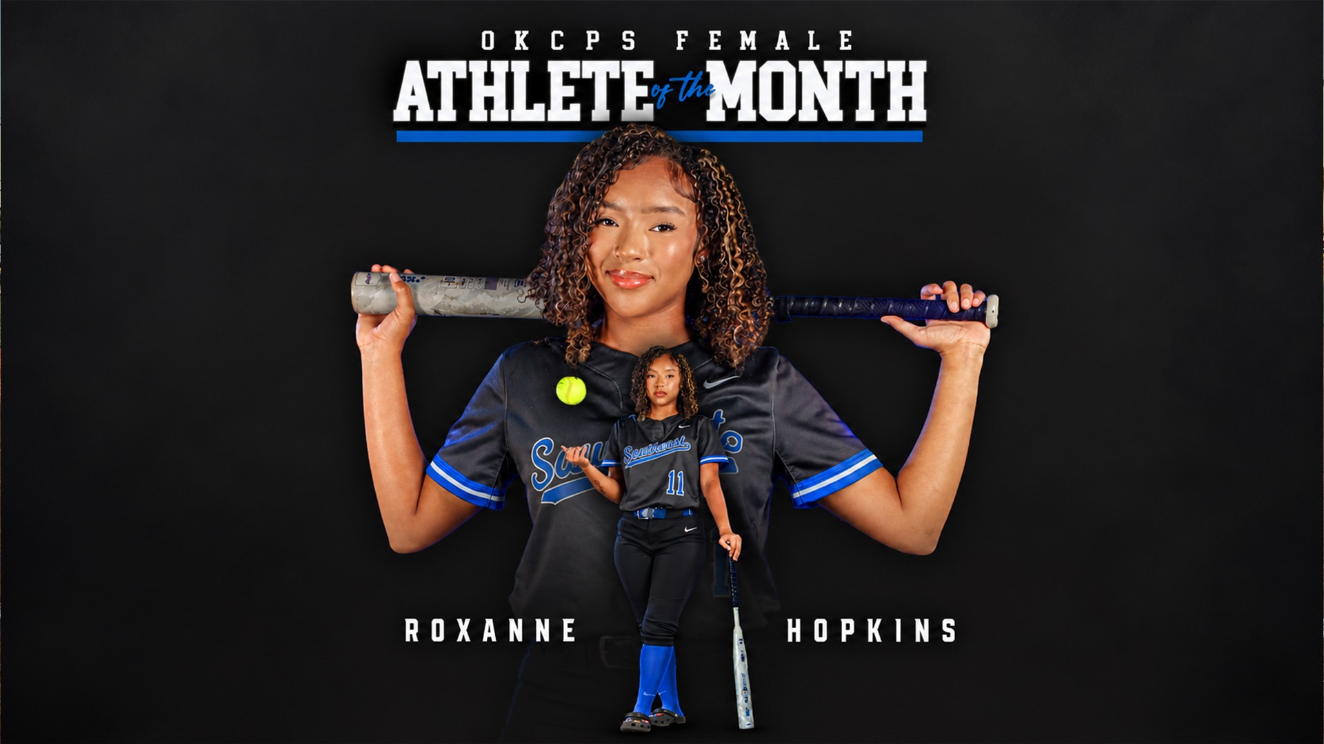 Slide 0 - Roxanne Hopkins Named OKCPS Female Athlete of the Month - September 2026