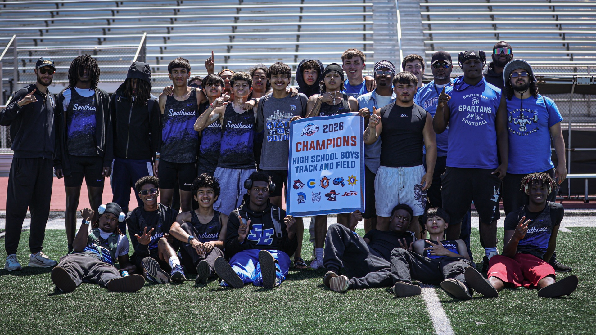 Slide 0 - Spartans Crowned 2026 ACAC Boys Track & FIeld Champions