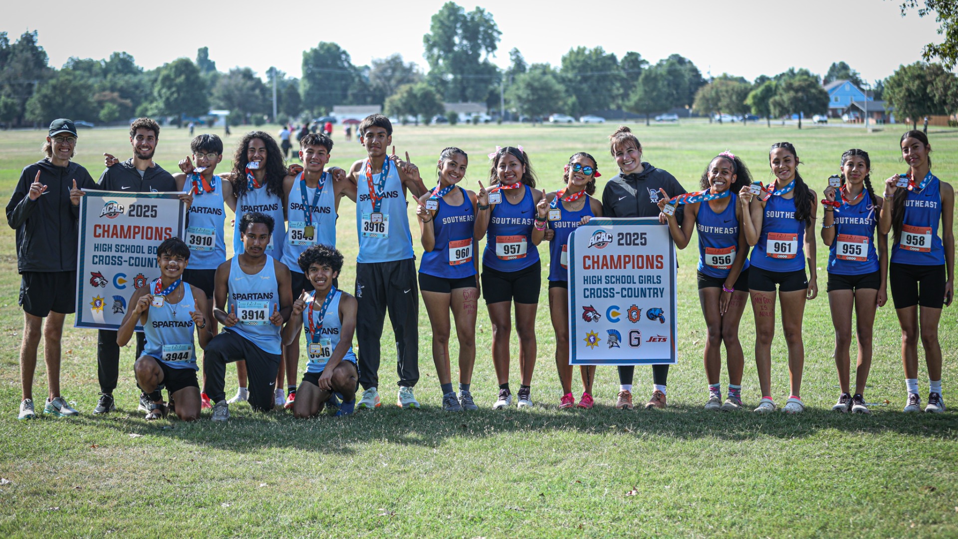 Slide 4 - Spartans Sweep As the 2025 ACAC Cross-Country Champions