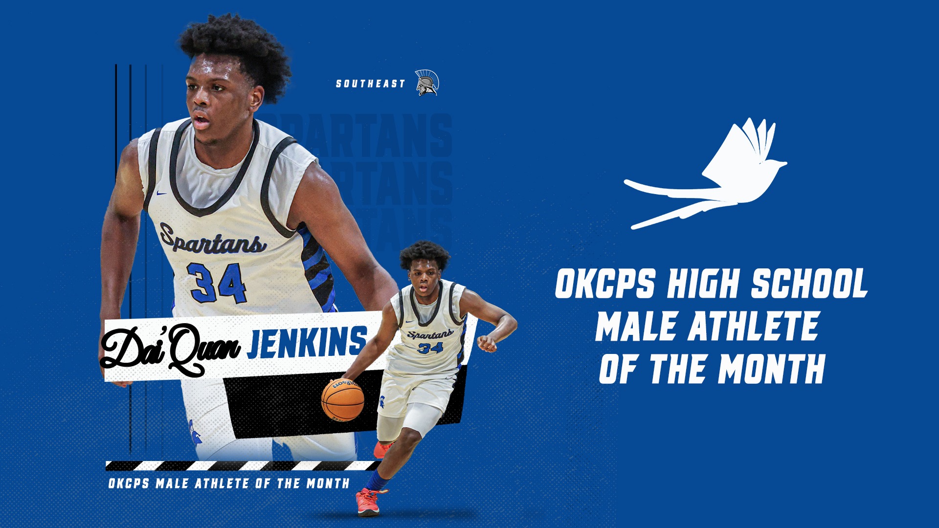 Slide 2 - Dai'Quan Jenkins Tabbed OKCPS February Male Athlete of the Month