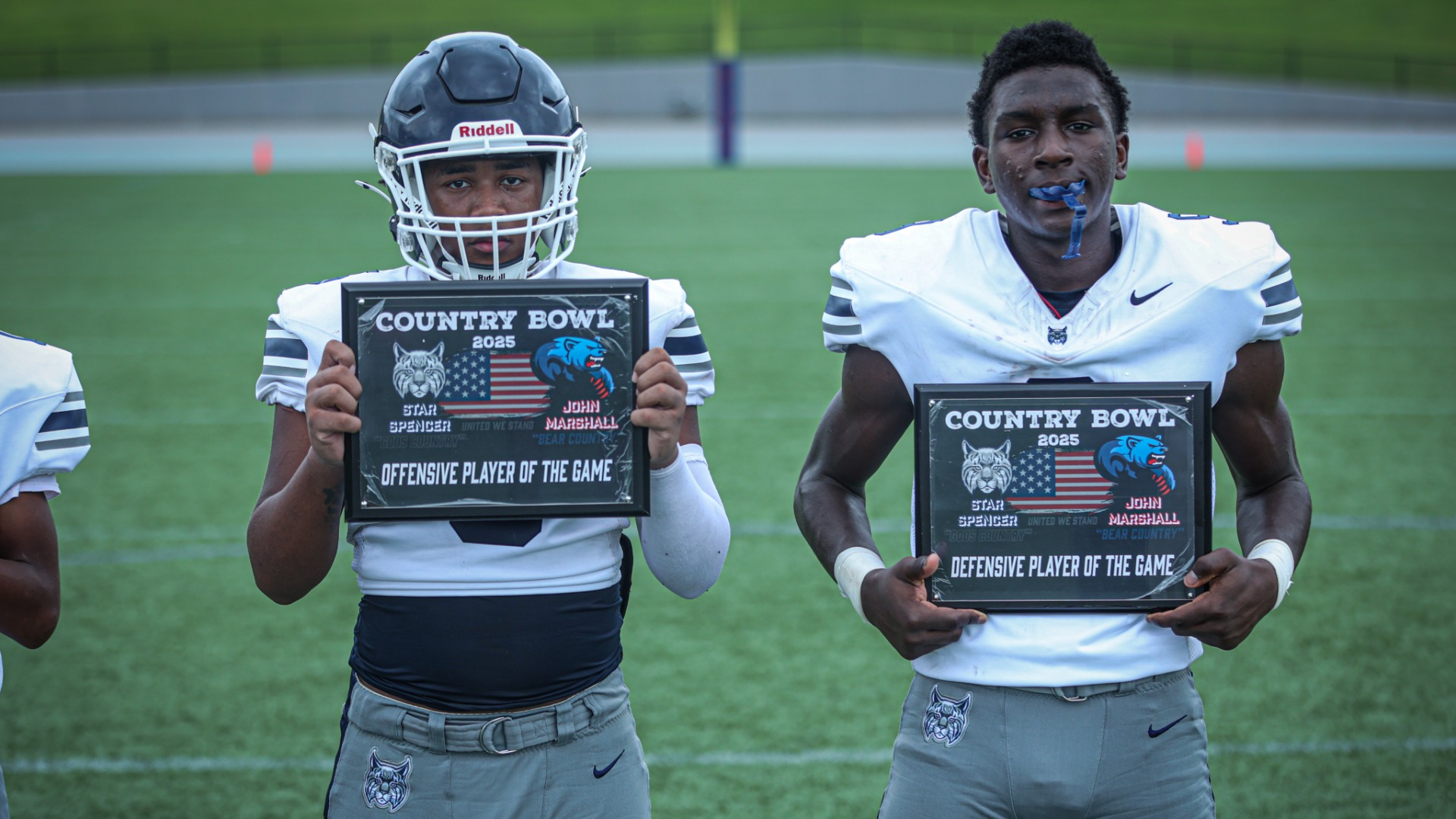 Slide 0 - Two Bobcats Honored at 2025 Country Bowl vs. John Marshall