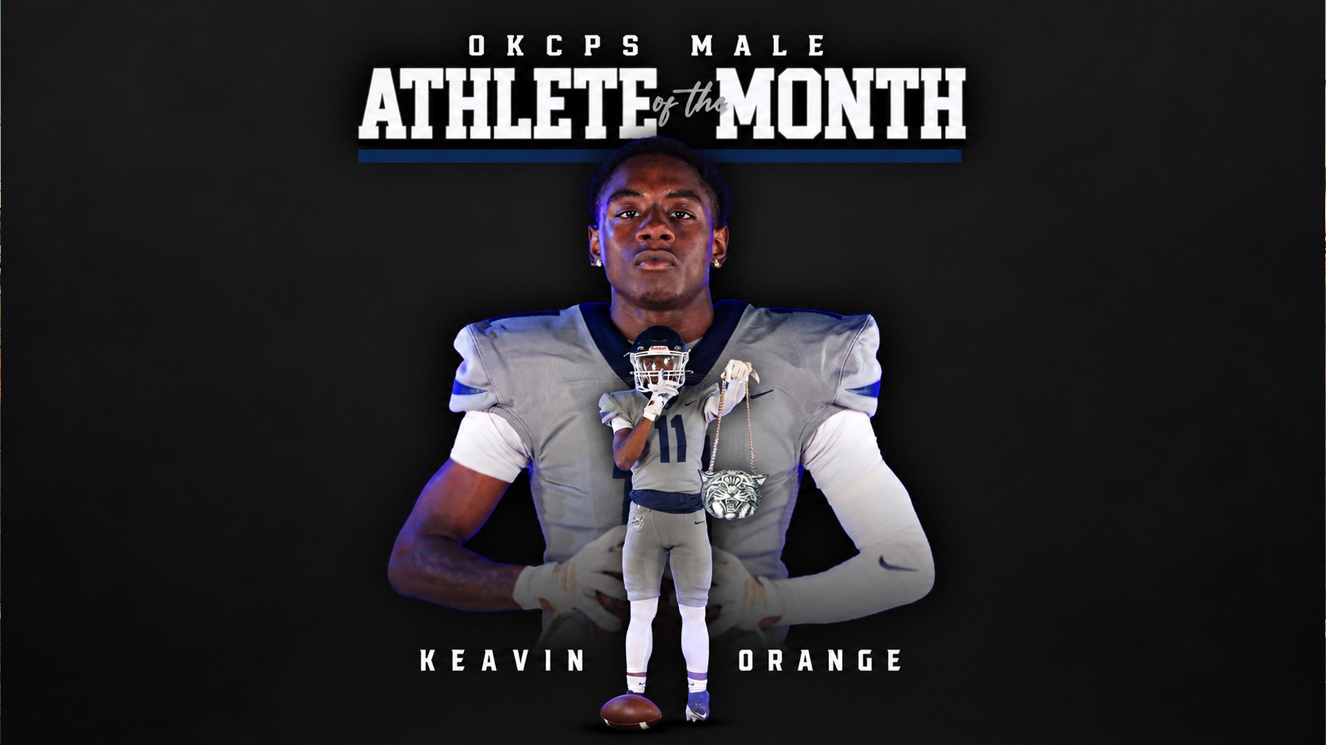 Slide 0 - Keavin Orange Named OKCPS Male Athlete of the Month - September 2026