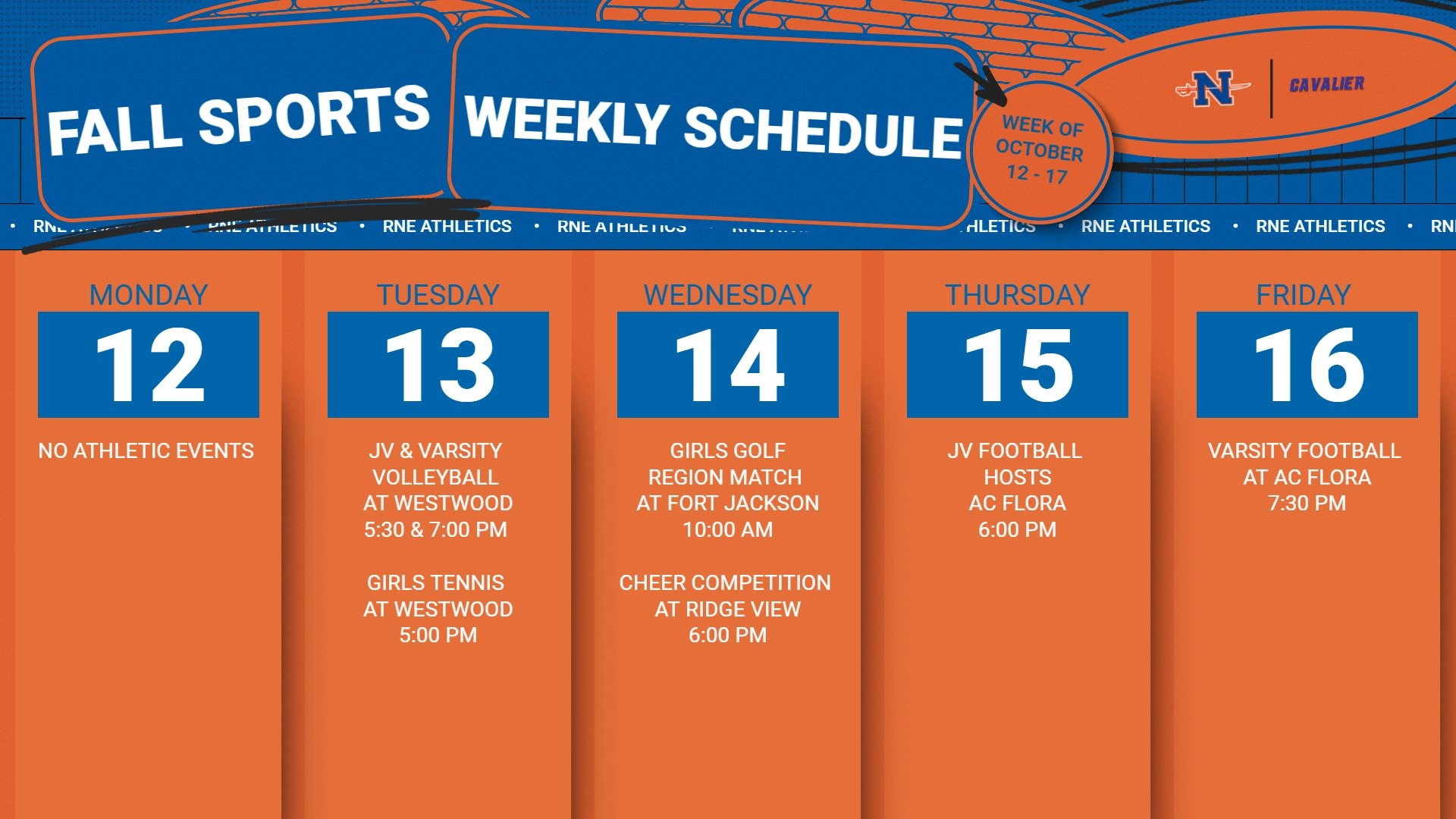 Slide 0 - Athletic Events | 12-16