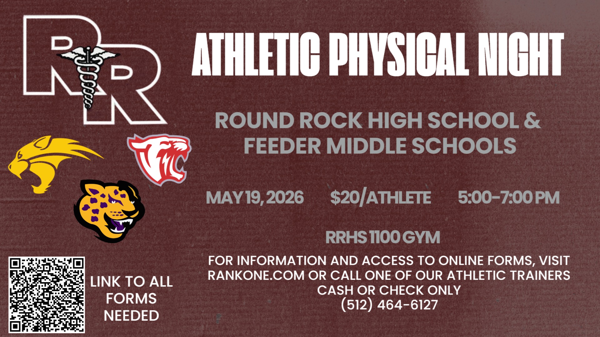 Slide 0 - Athletic Physicals for the 2026-2027 school year