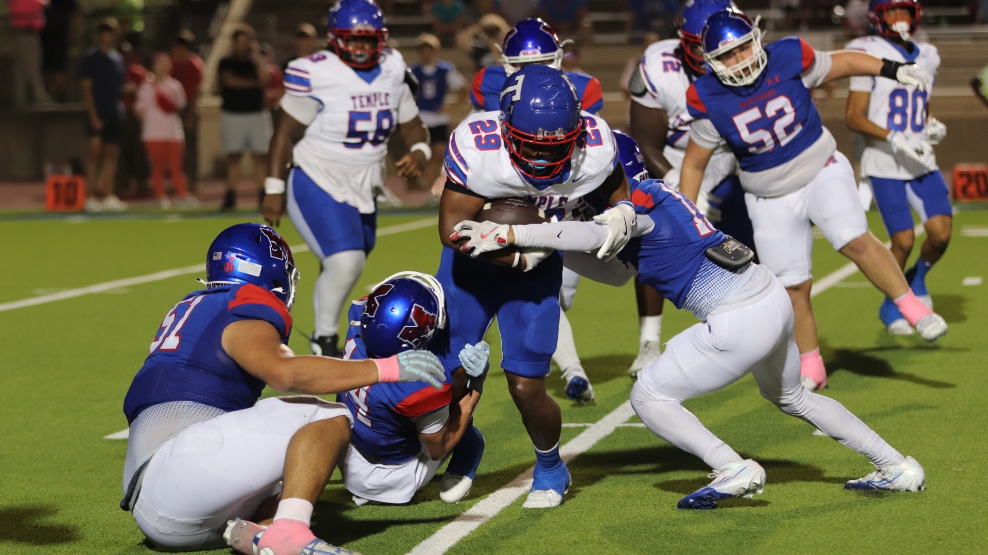 Slide 3 - MIDWAY DEALS TEMPLE SECOND STRAIGHT DISTRICT LOSS, 27-7