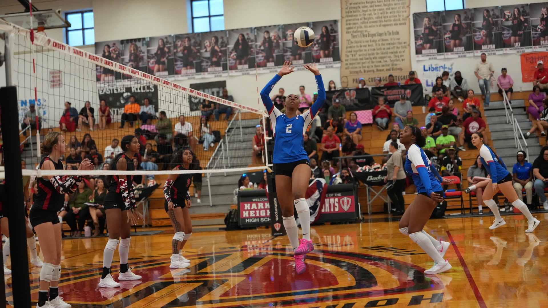 Slide 0 - Tem-Cats Outlast Lady Knights in Five-Set District 12-6A Thriller