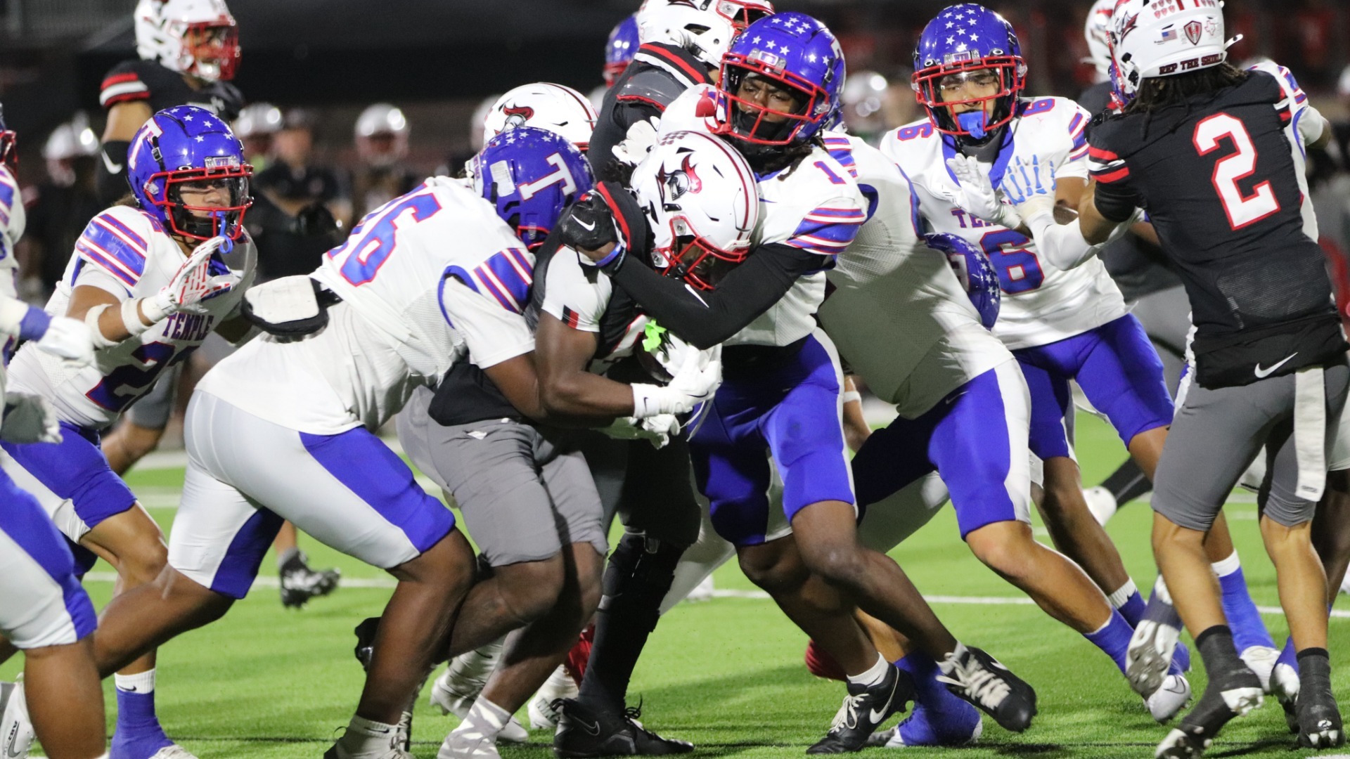 Slide 0 - Temple falls to Heights in 12-6A finale but earns playoff berth