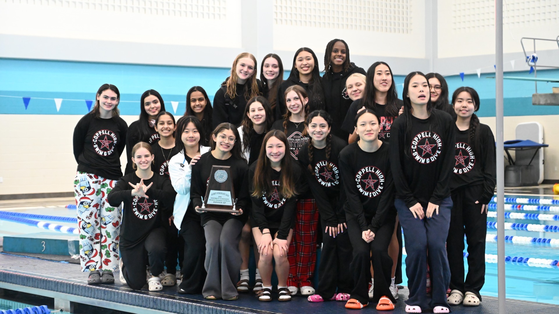 Slide 3 - Swim & Dive Takes a Trophy and Three TISCA Awards at Districts