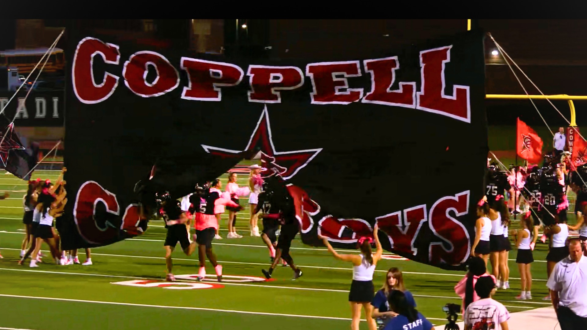 Slide 0 - Cowboys Reclaim Their Rhythm in 37-10 Win Over Plano West on Pink Out/Special Olympics Night 
