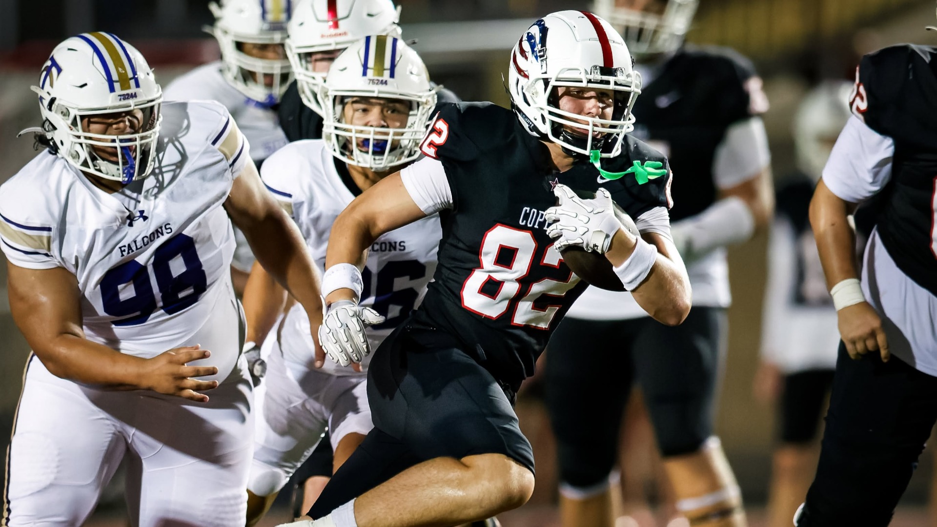 Slide 0 - Coppell Steamrolls Timber Creek 68-7 Behind Zingelmann’s Record-tying Night
