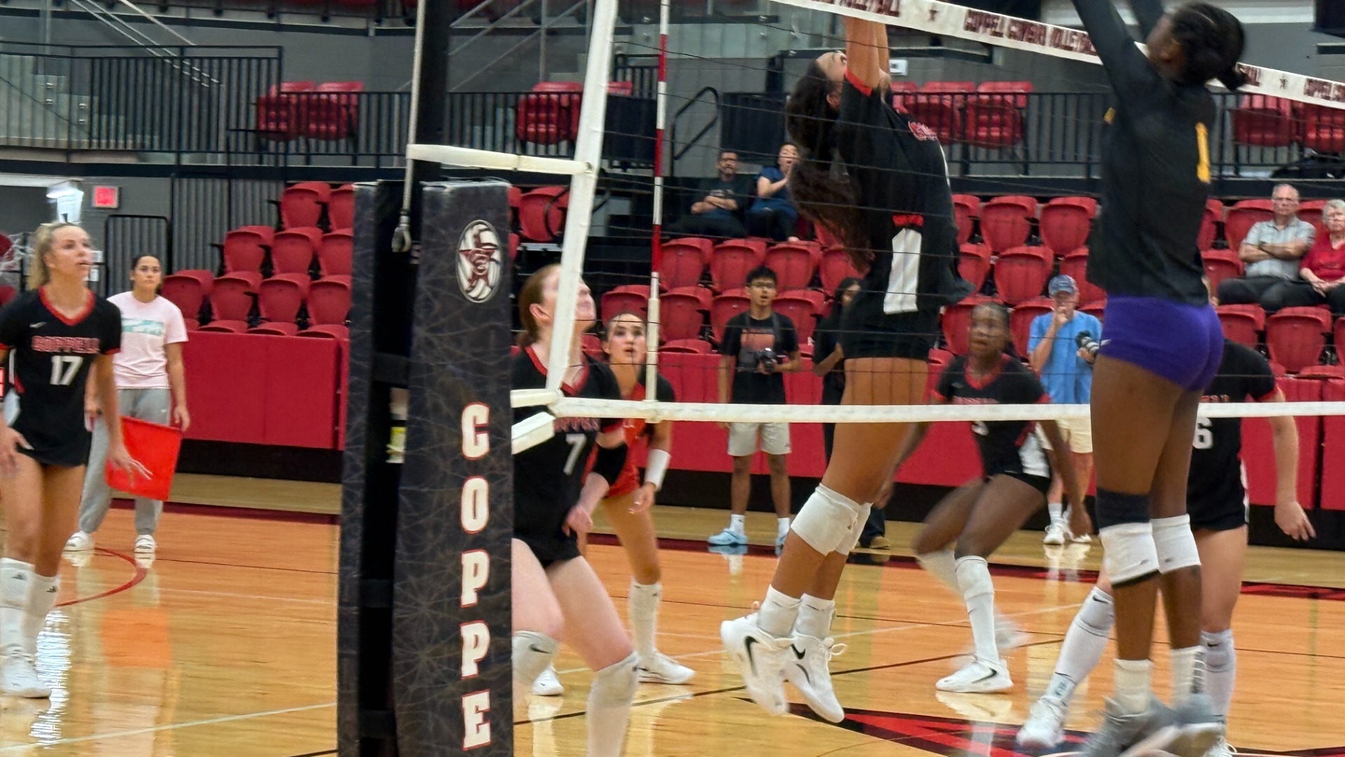 Slide 0 - Coppell VB Beats Richardson in Four Sets 