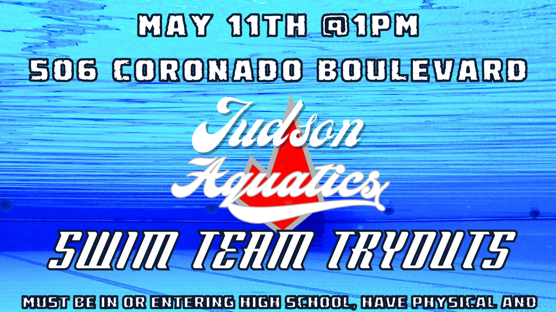 Slide 0 - Swim Team Tryouts are May 11th!