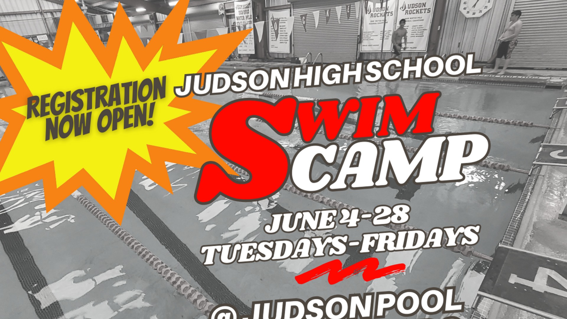 Judson HSSlide 2 - Swim Camp Registration is open!