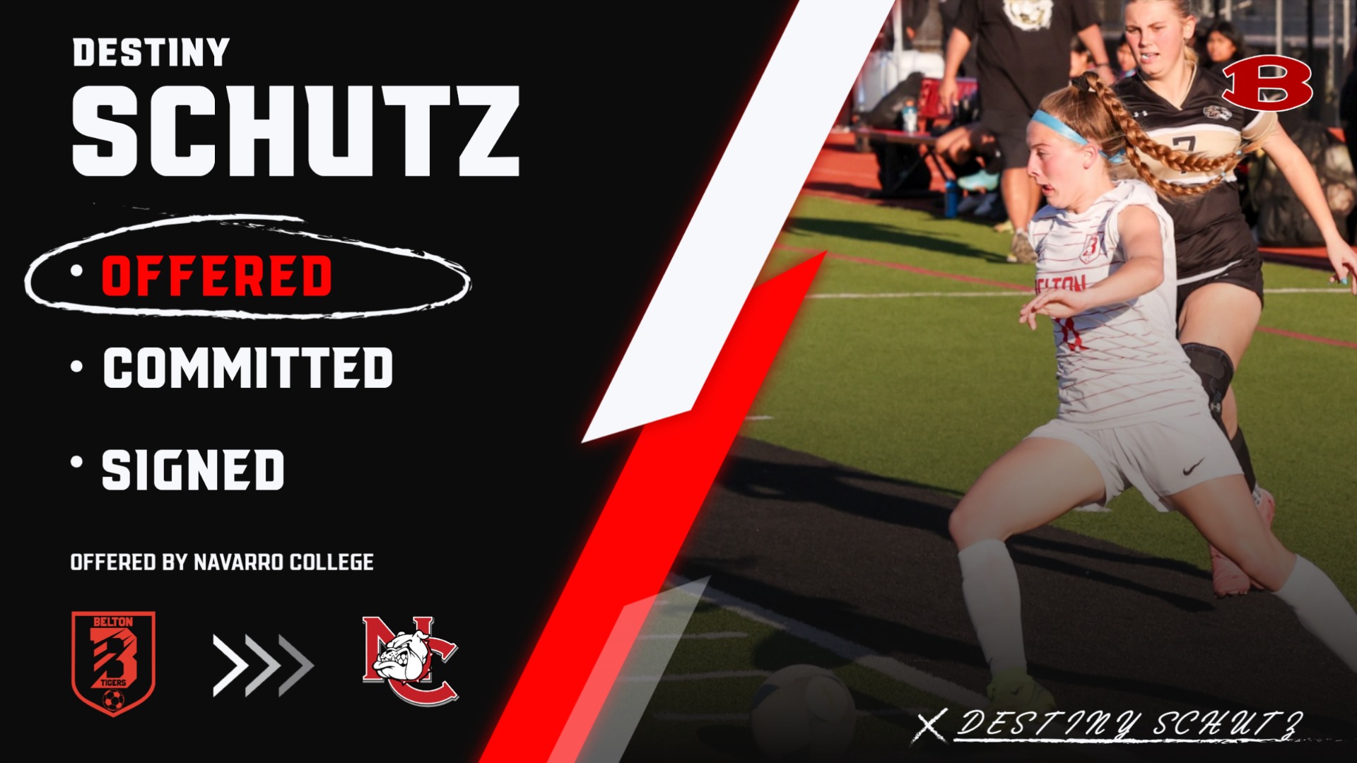 Slide 4 - Signing Day Ceremony Feb 4th in Belton HS Gym at 1:10 pm