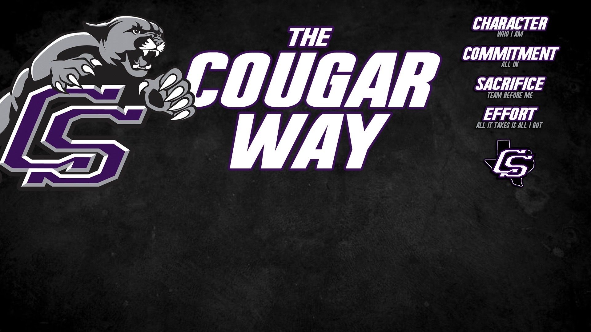 Slide 0 - Welcome to College Station HS Cougar Athletics