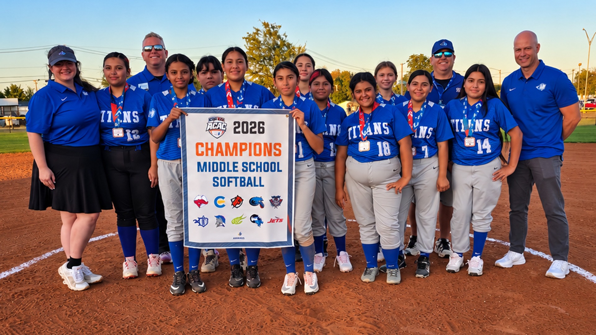 Slide 4 - Roosevelt Middle School Crowned 2026 ACAC Softball Champions