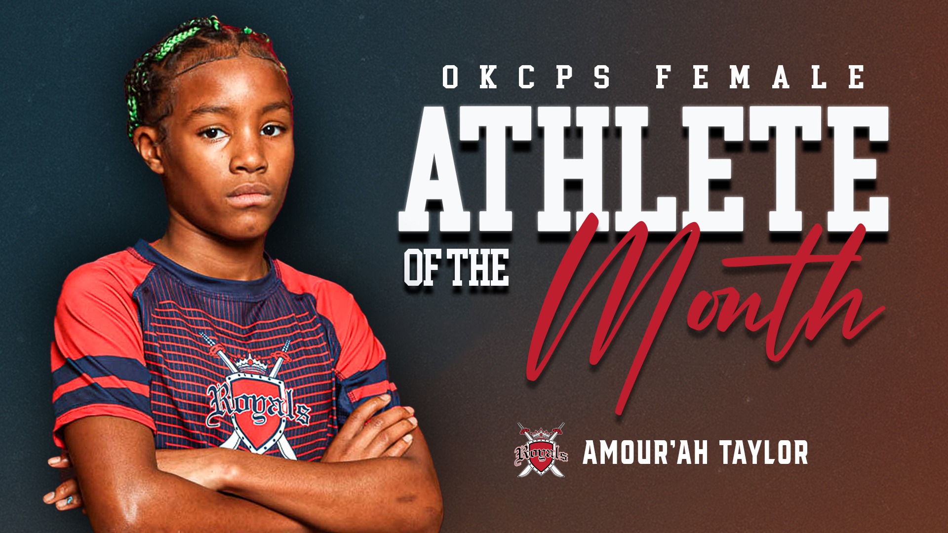 Slide 5 - Amour'ah Taylor Named OKCPS Middle School Female Athlete of the Month - November 2025