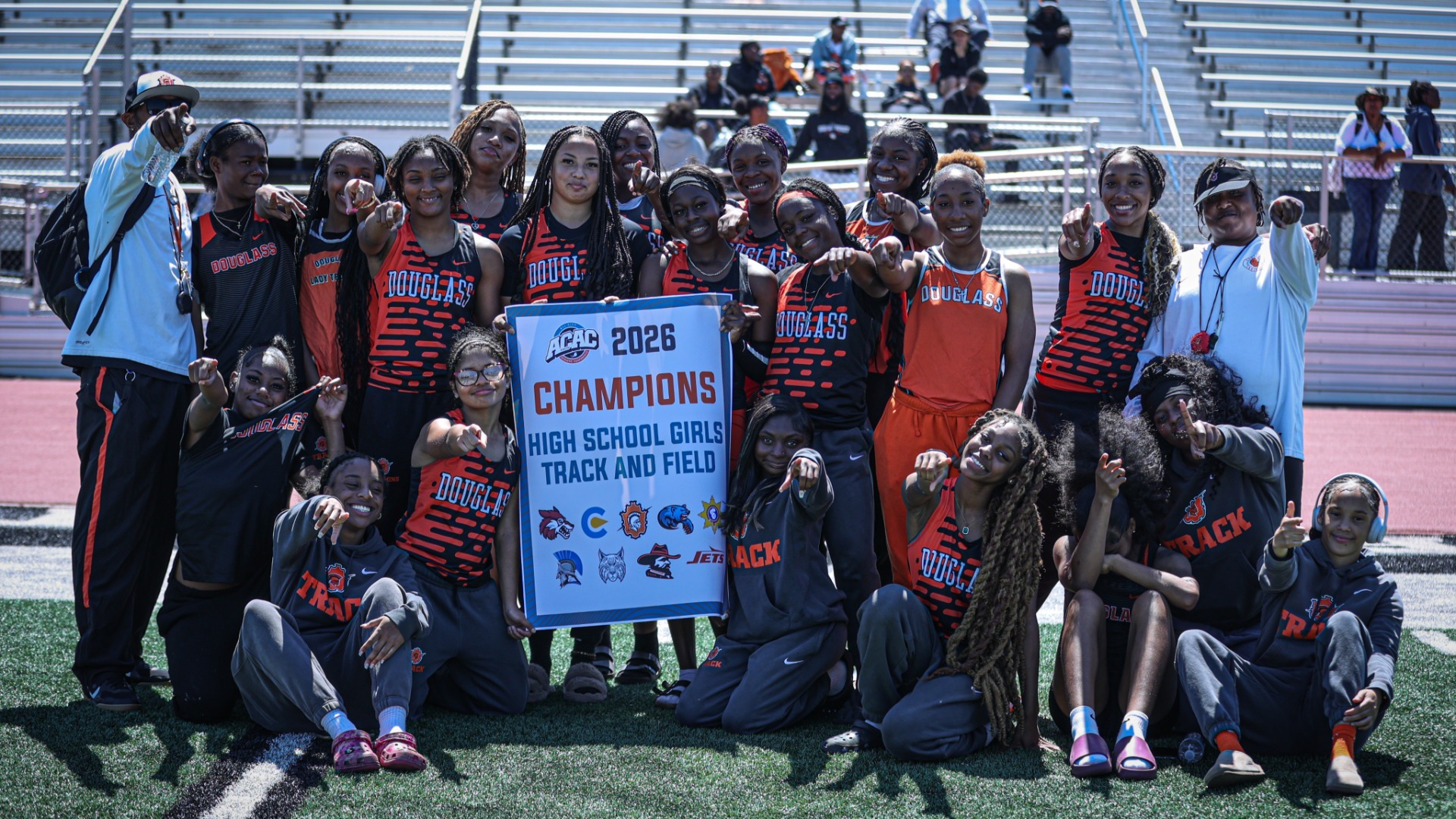 Slide 1 - Douglass Trojettes Crowned 2026 ACAC Girls Track & Field Champions