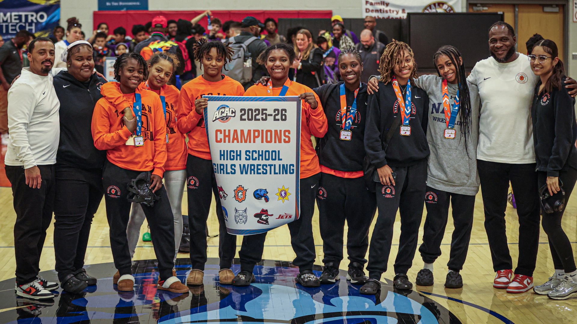 Slide 3 - Douglass Girls Crowned 2026 ACAC Girls Wrestling Champions