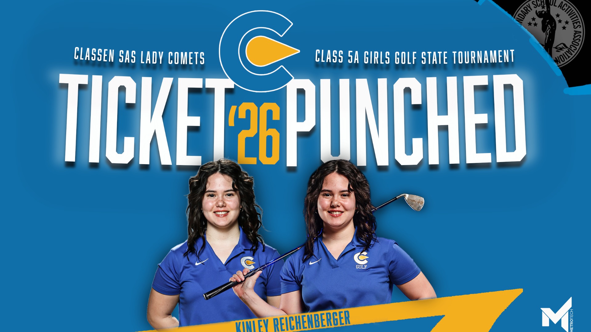 Slide 0 - Classen SAS' Kinley Reichenberger Punches Ticket to Class 5A Girls Golf State Tournament for 3rd Straight Year