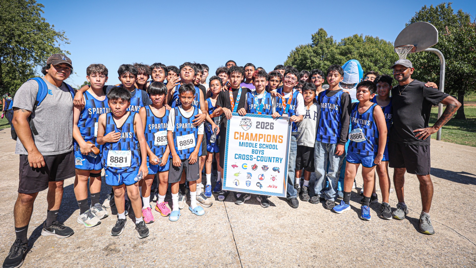 Slide 3 - Southeast Middle School Boys Claim 2026 ACAC Middle School Boys Cross-Country Championship Banner