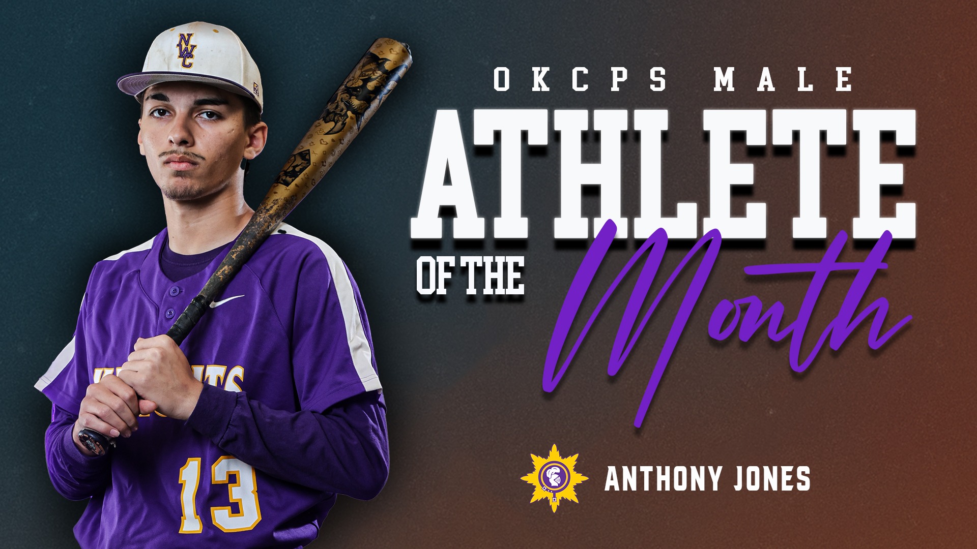 Slide 0 - Northwest Classen's Anthony Jones Named OKCPS High School Male Athlete of the Month - March 2026