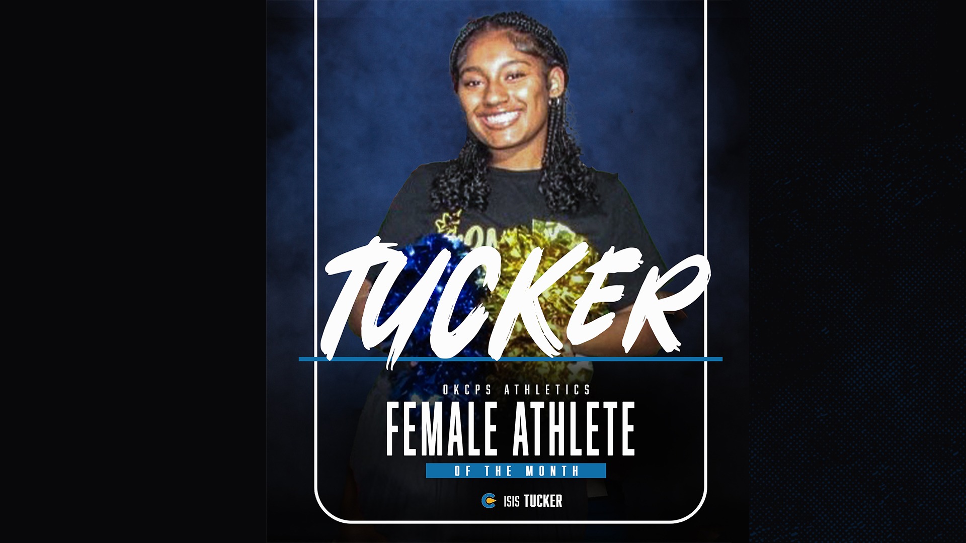 Slide 2 - Classen SAS Cheer's Isis Tucker Named OKCPS Female Athlete of the Month for September