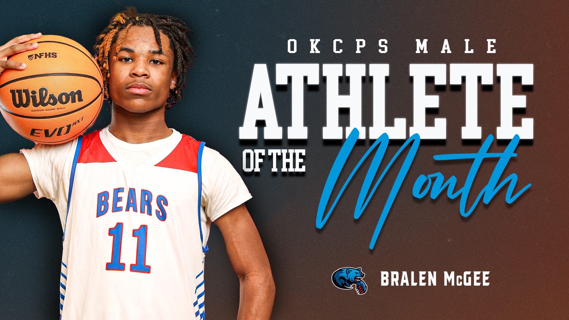 Slide 2 - John Marshall's Bralen McGee Named OKCPS Middle School Athlete of the Month - January 2026