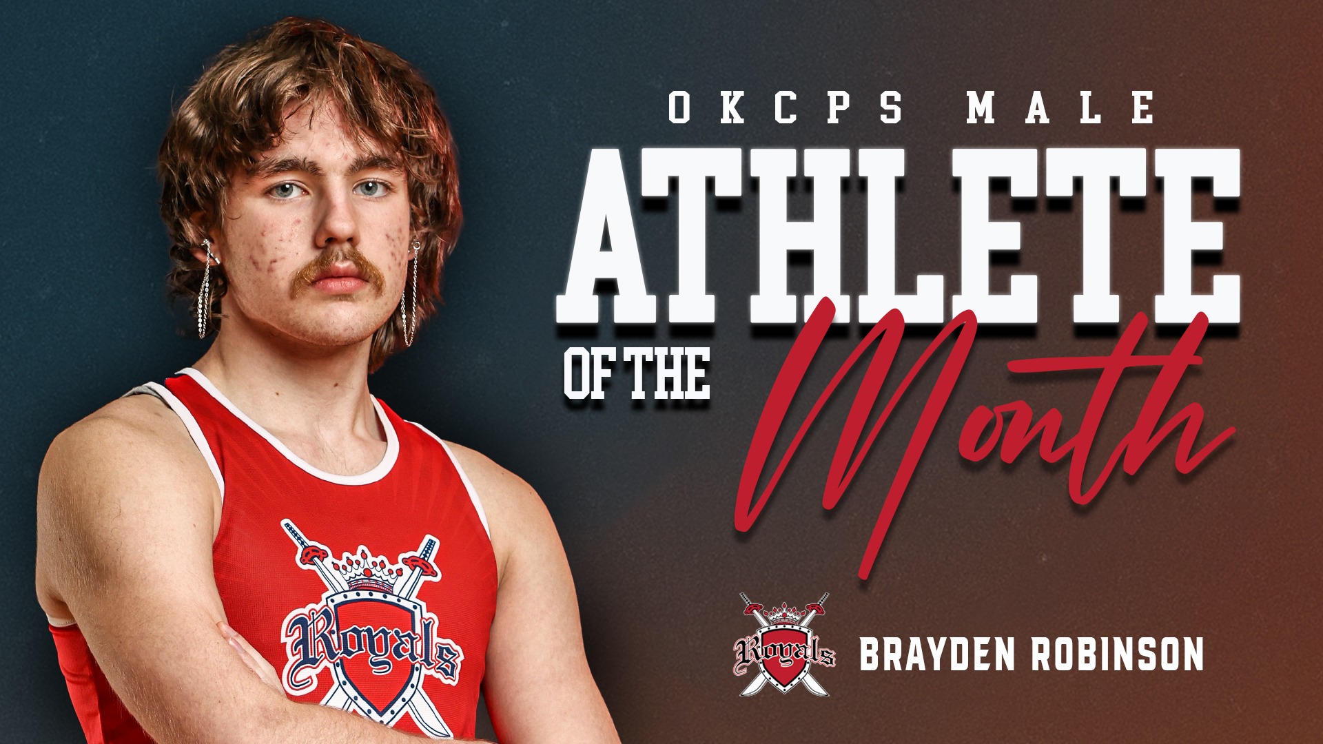 Slide 2 - Taft's Brayden Robinson Named OKCPS Middle School Male Athlete of the Month - April 2026