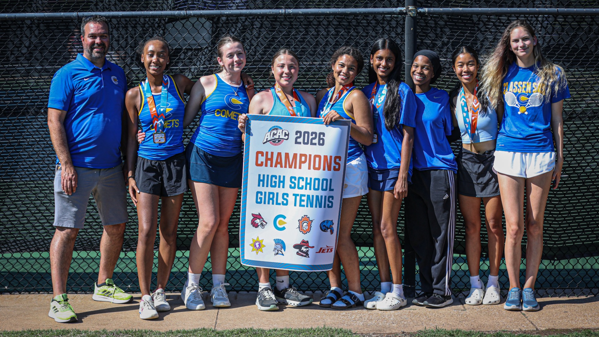 Slide 2 - Lady Comets Crowned 2026 ACAC Girls Tennis Champions