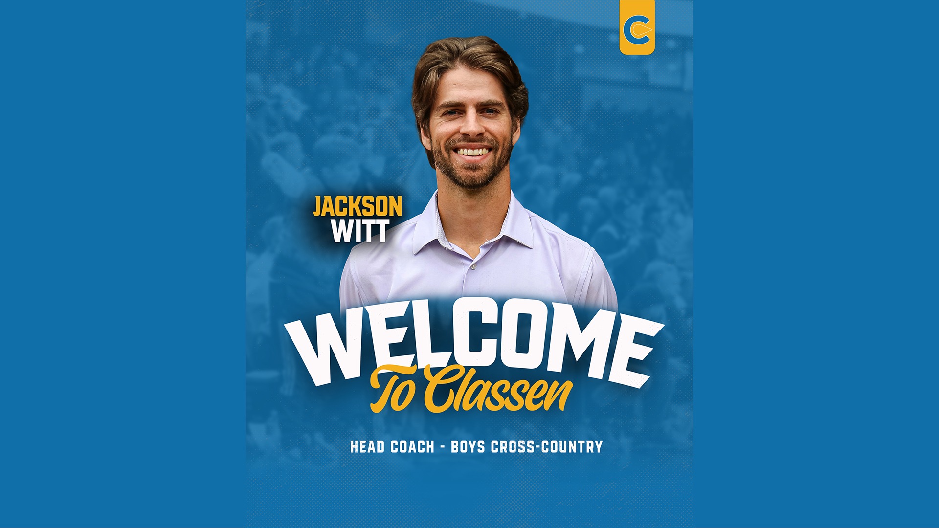 Slide 0 - Jackson Witt Named Head Coach for Classen SAS Boys Cross-Country