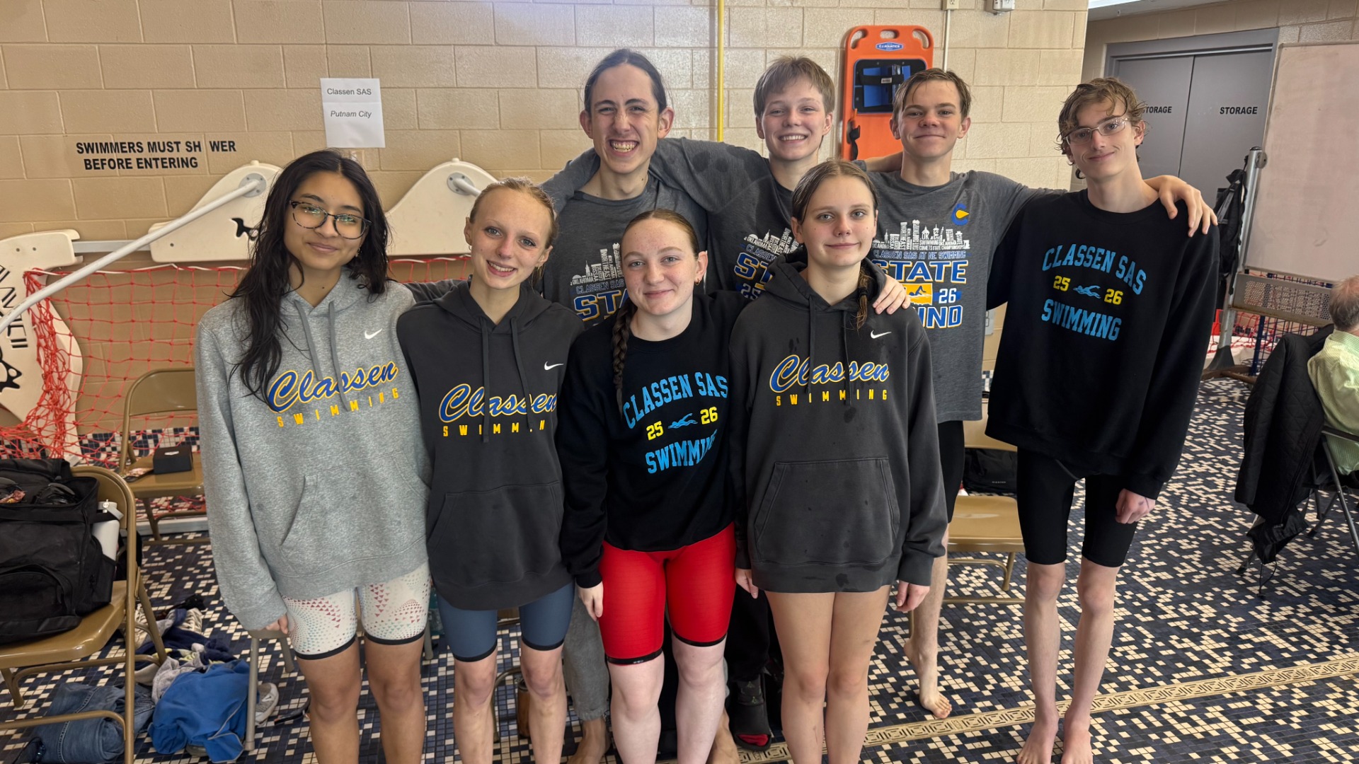 Slide 0 - Comets Compete at 2026 State Swim Meet