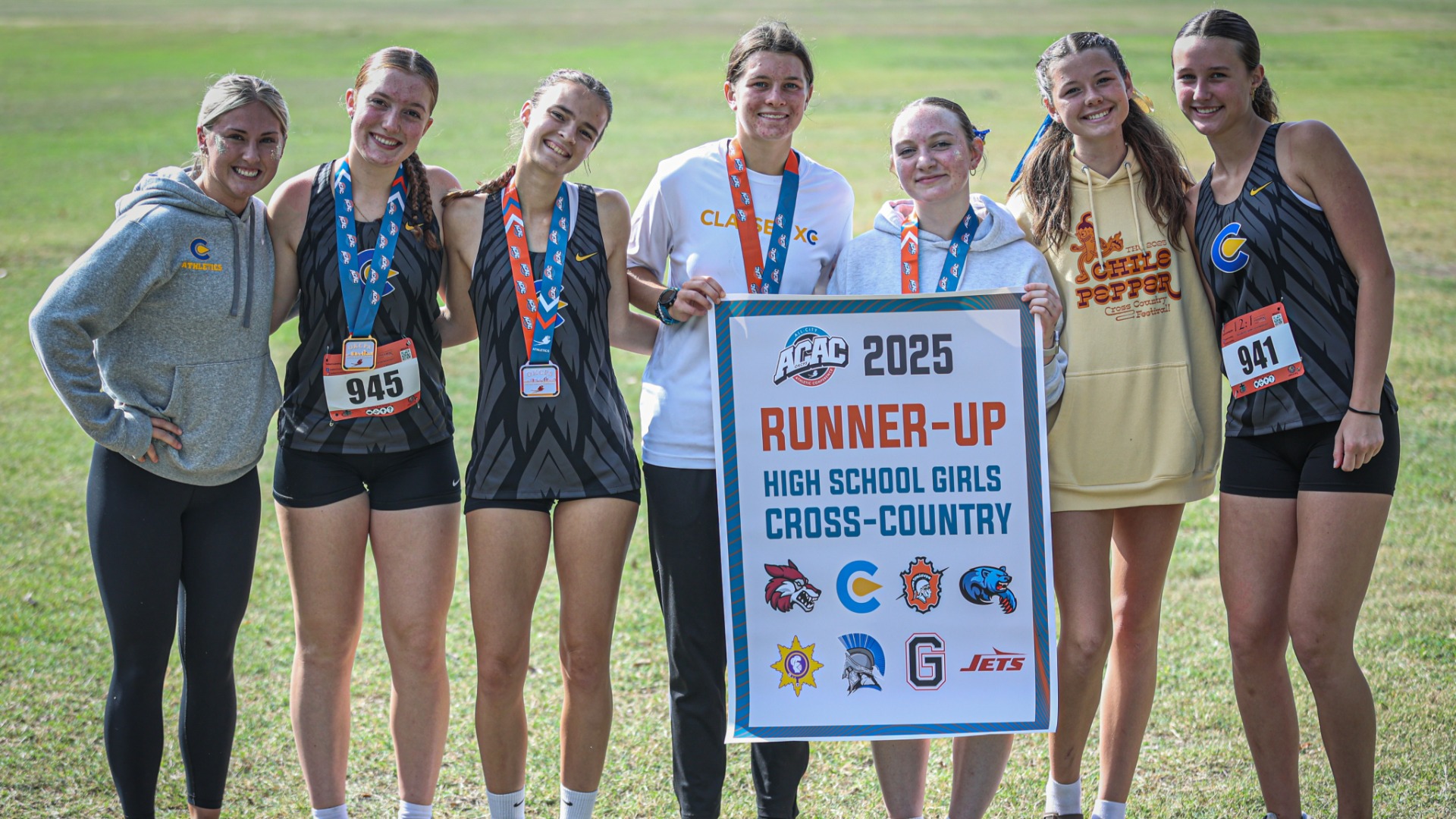 Slide 1 - Lady Comets Claim 2025 ACAC Girls Cross-Country Runner-Up Banner