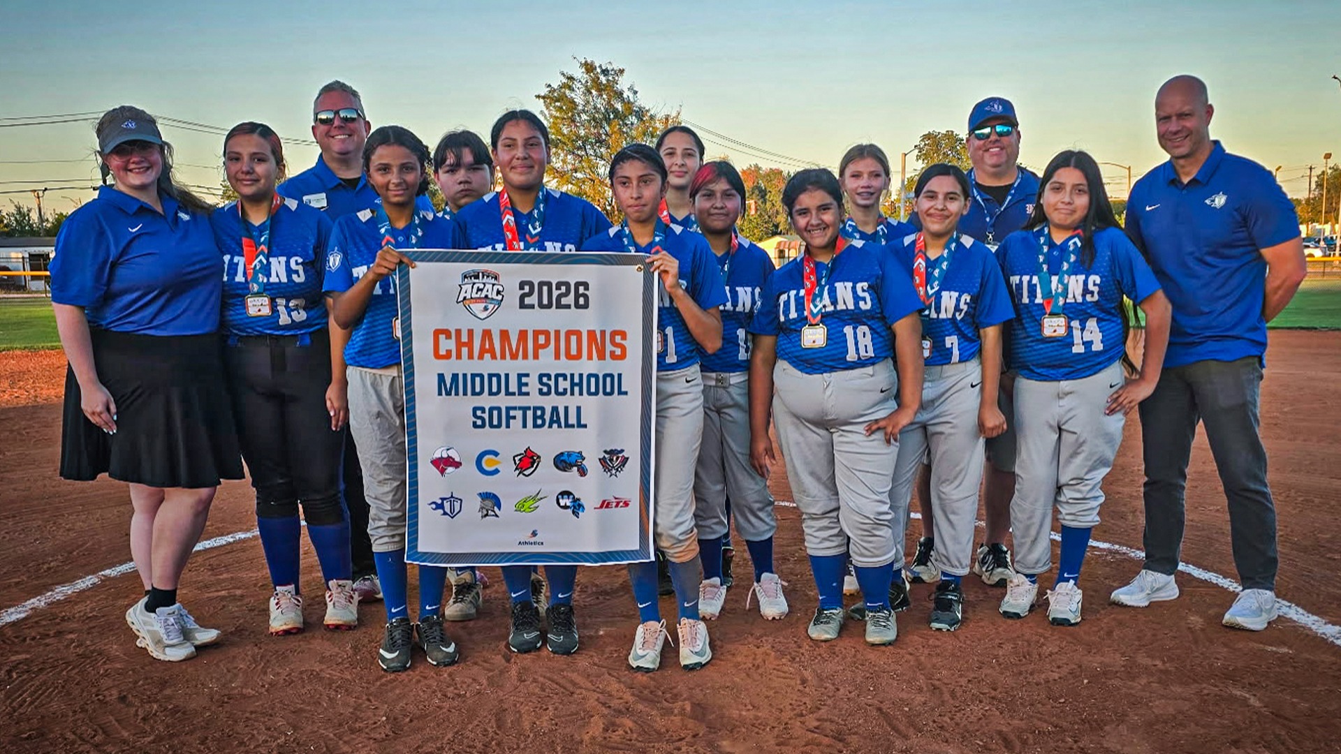 Slide 0 - Lady Titans Crowned 2026 ACAC Softball Champions