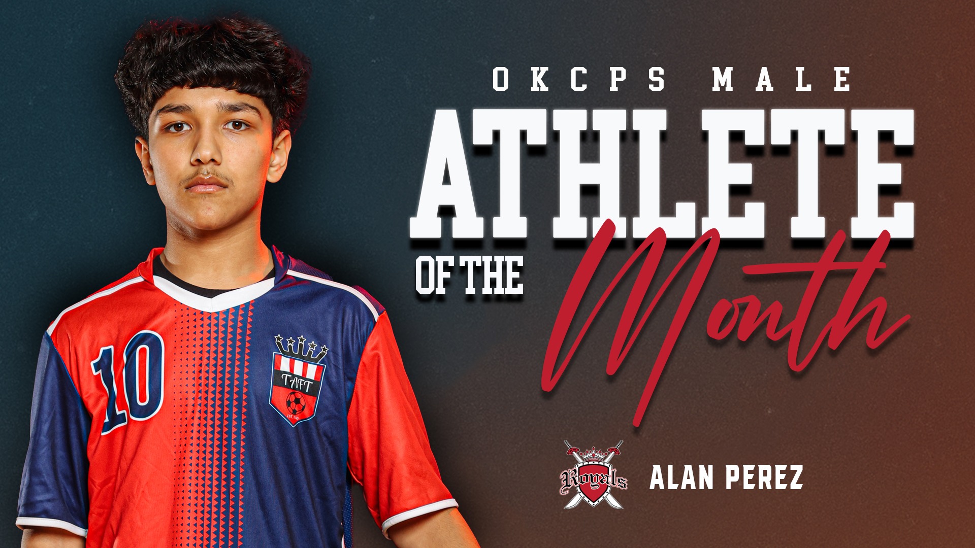Slide 0 - Alan Perez Named OKCPS Middle School Male Athlete of the Month - March 2026