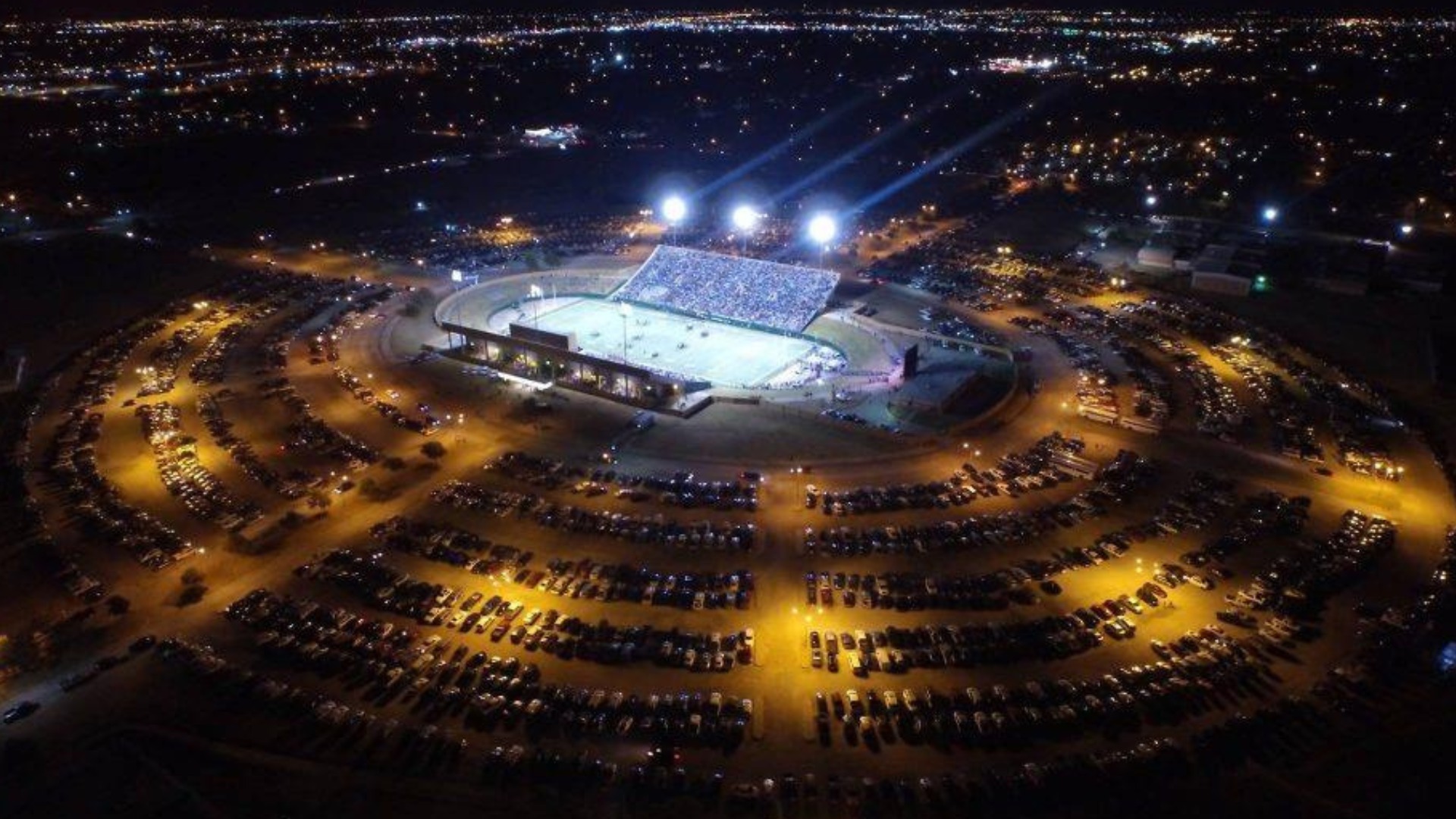 Memorial Stadium Drone Shot