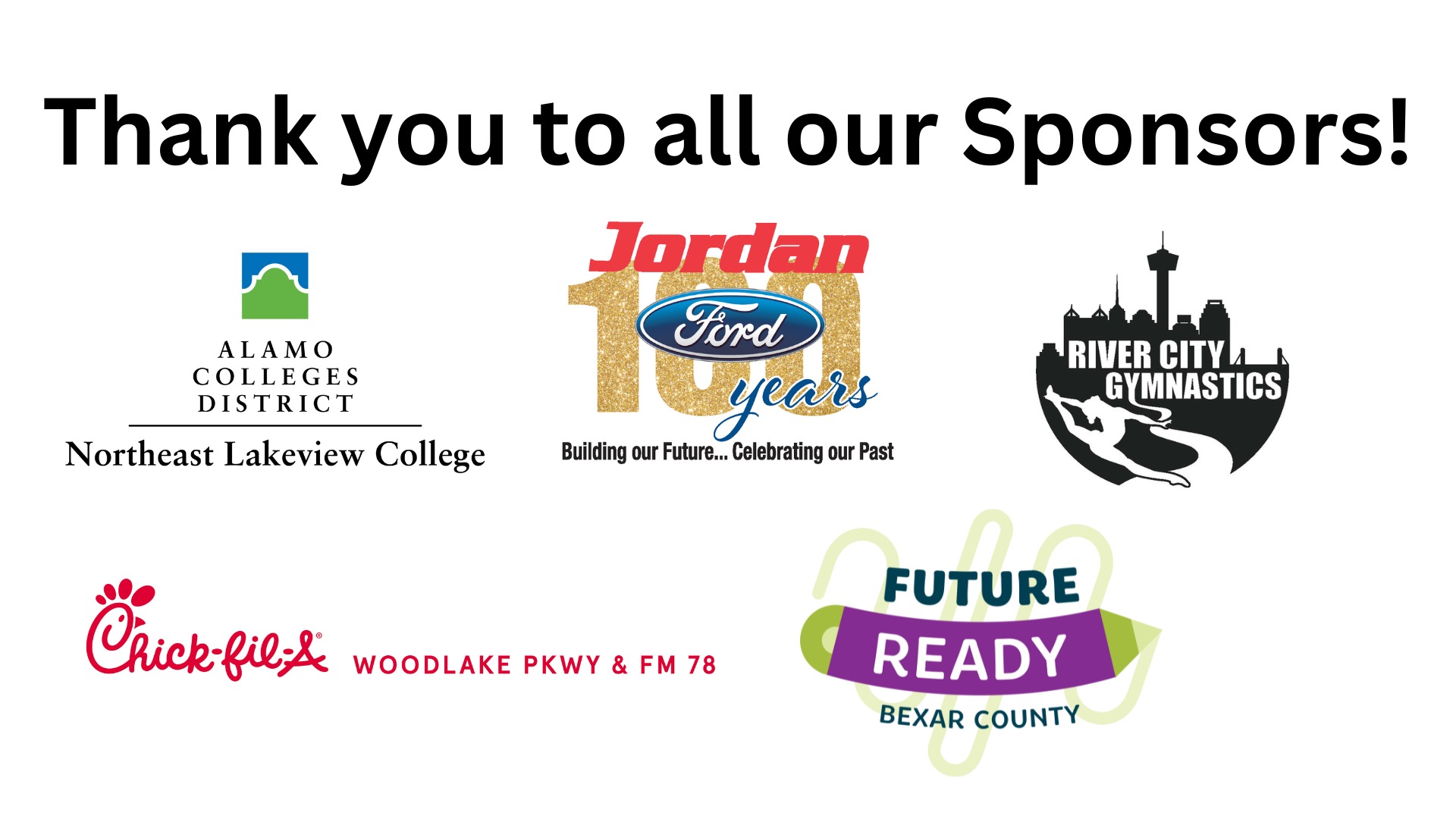 Slide 5 - Thank you to our Supporting Sponsors
