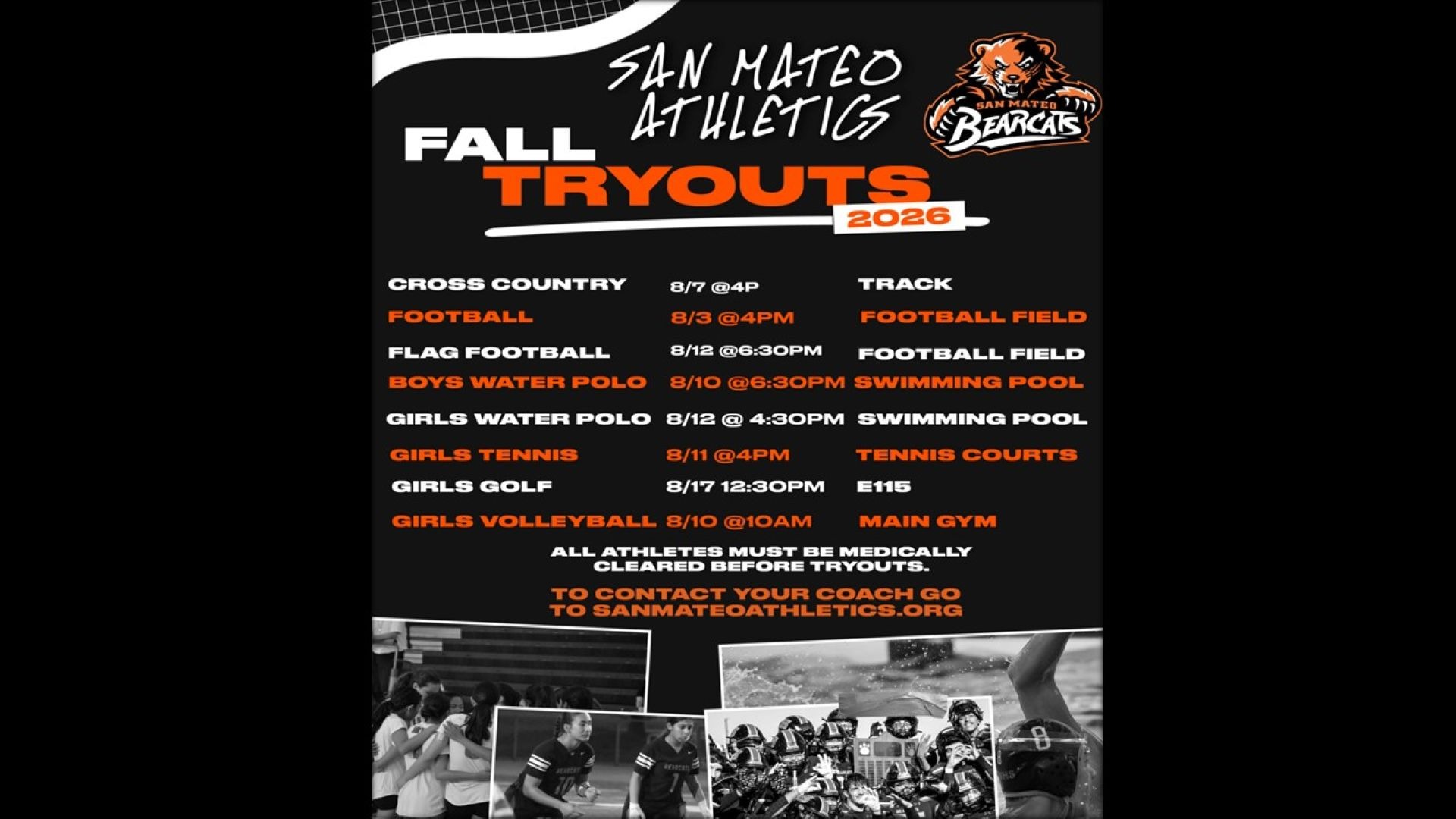 Slide 0 - Fall Tryout Information