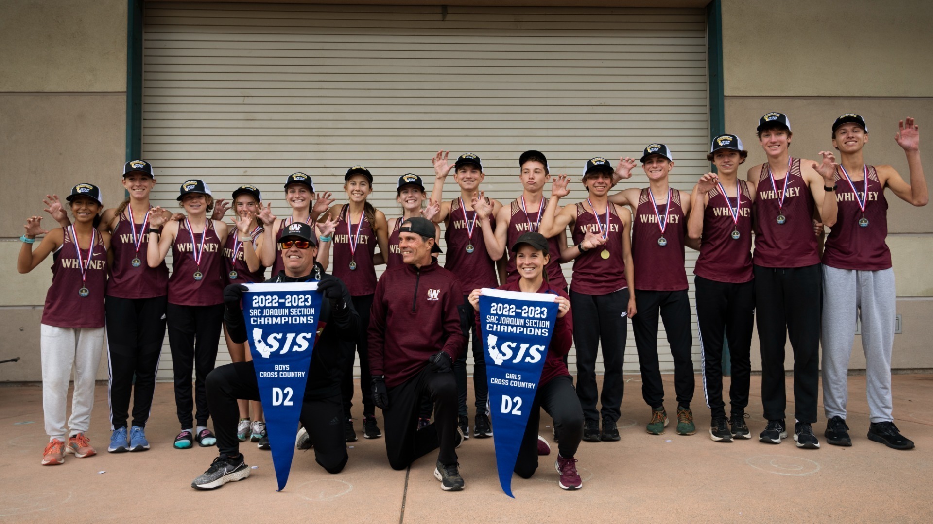 Slide 7 - Varsity Boys and Girls Cross Country Section Champions