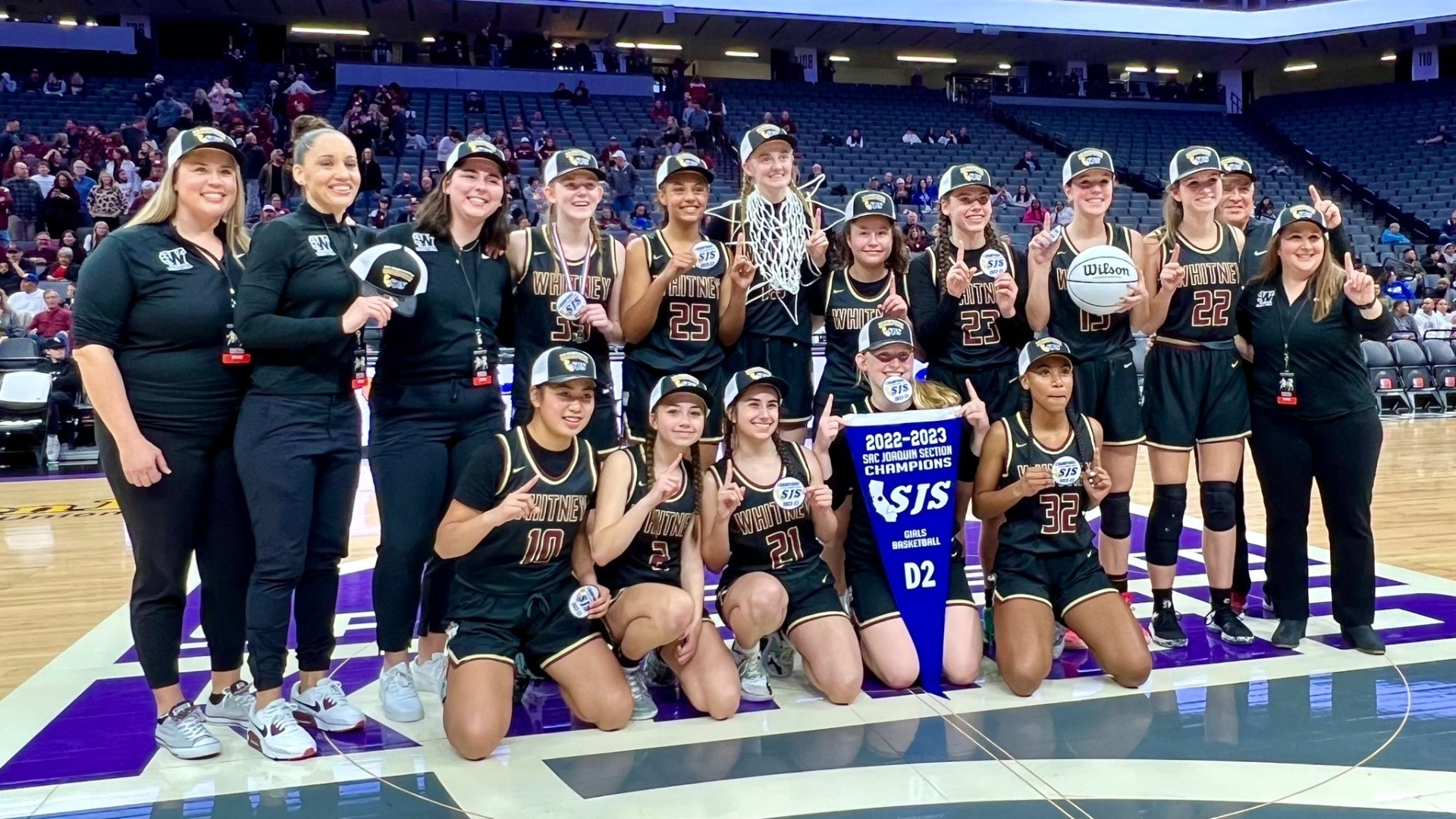 Slide 6 - 2022-2023 Girls Basketball Section champs!