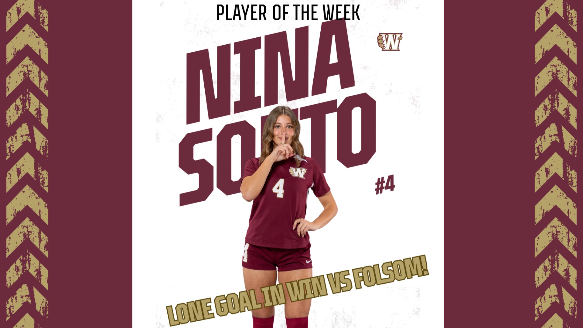 Slide 2 - Player of the Week - Nina Souto