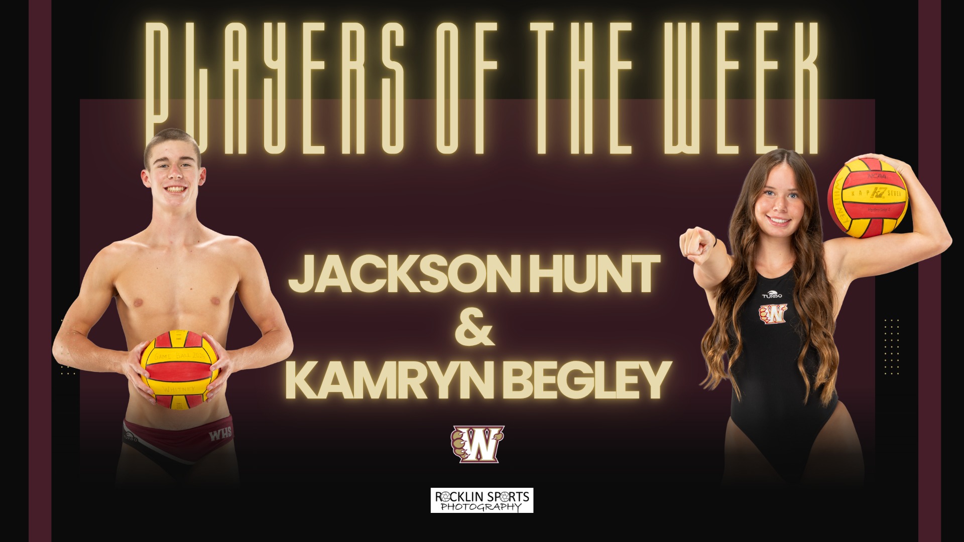 Slide 0 - Congratulations to Jackson and Kamryn for being this week's Players of the Week!