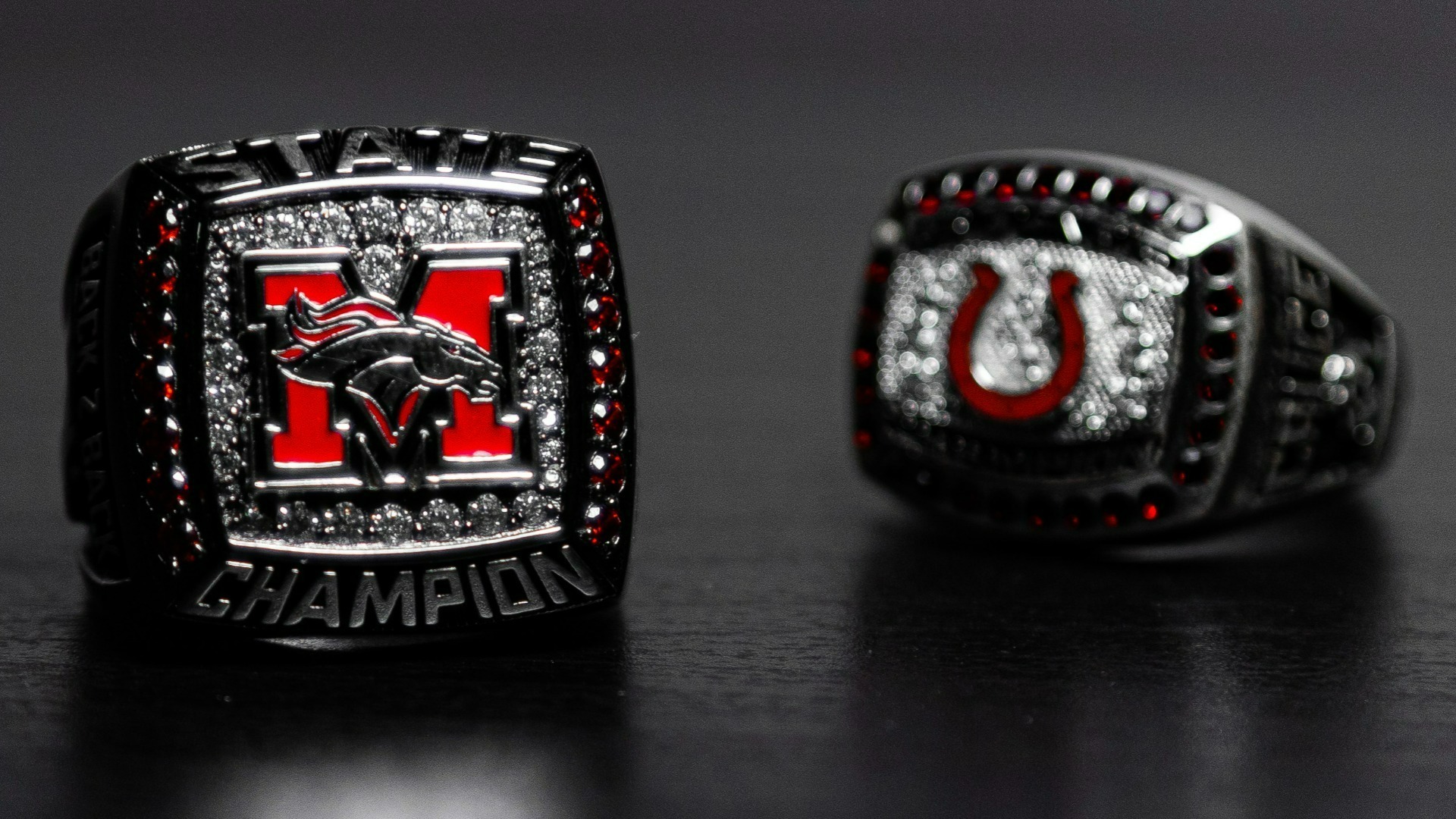 Slide 8 - Cheyenne Cruce State Champion rings