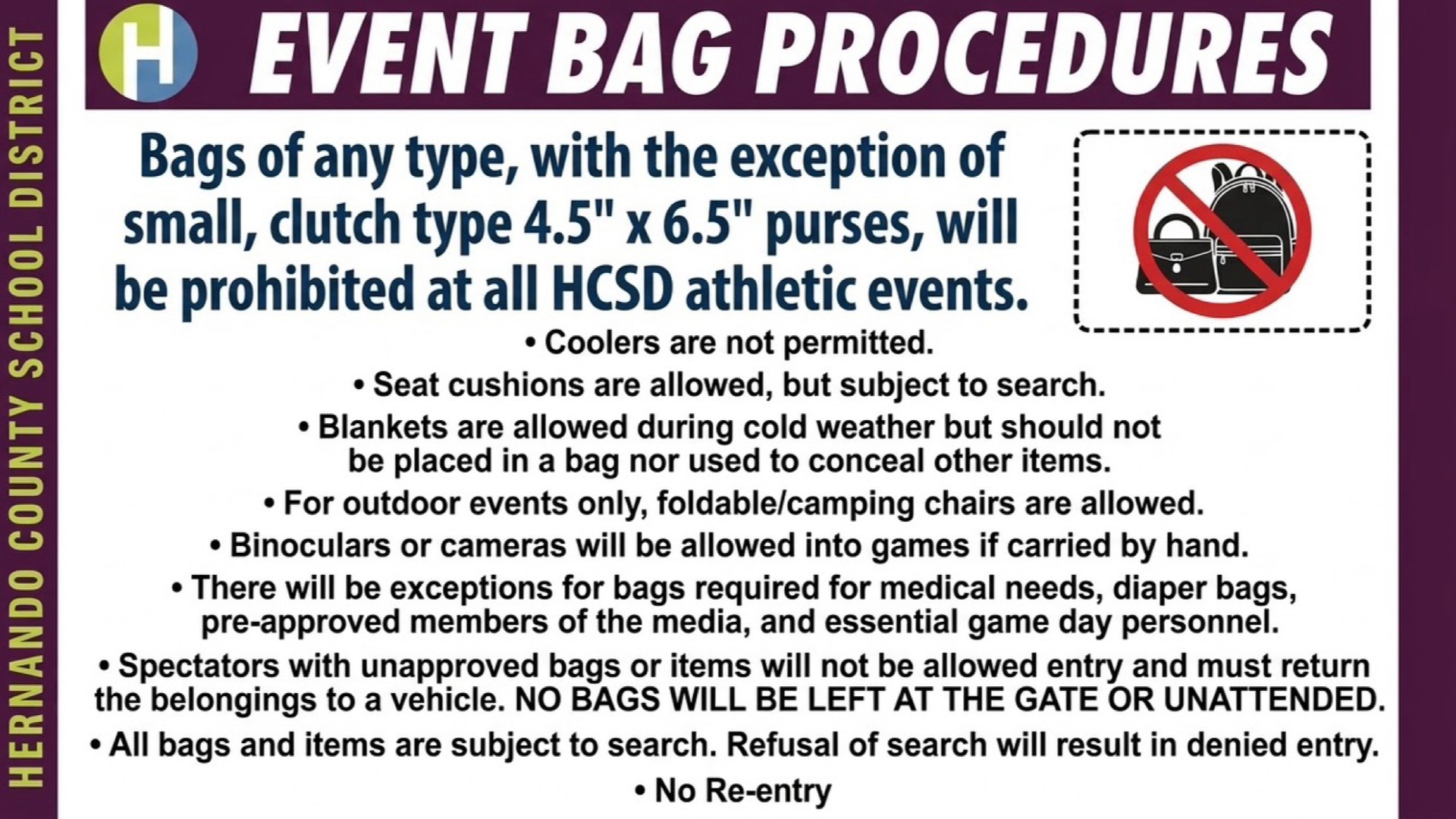 Slide 0 - 2026 Bag Policy