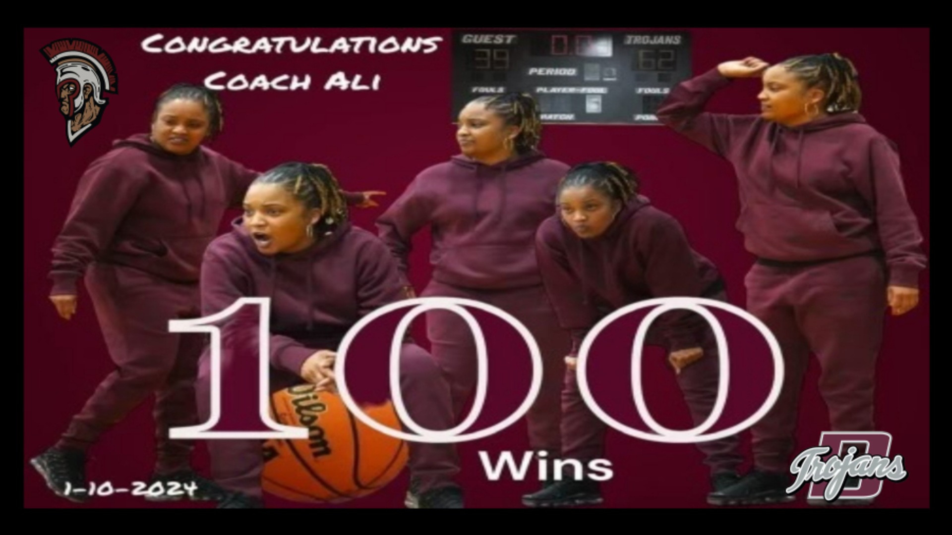 Slide 1 - Congratulations Coach Ali