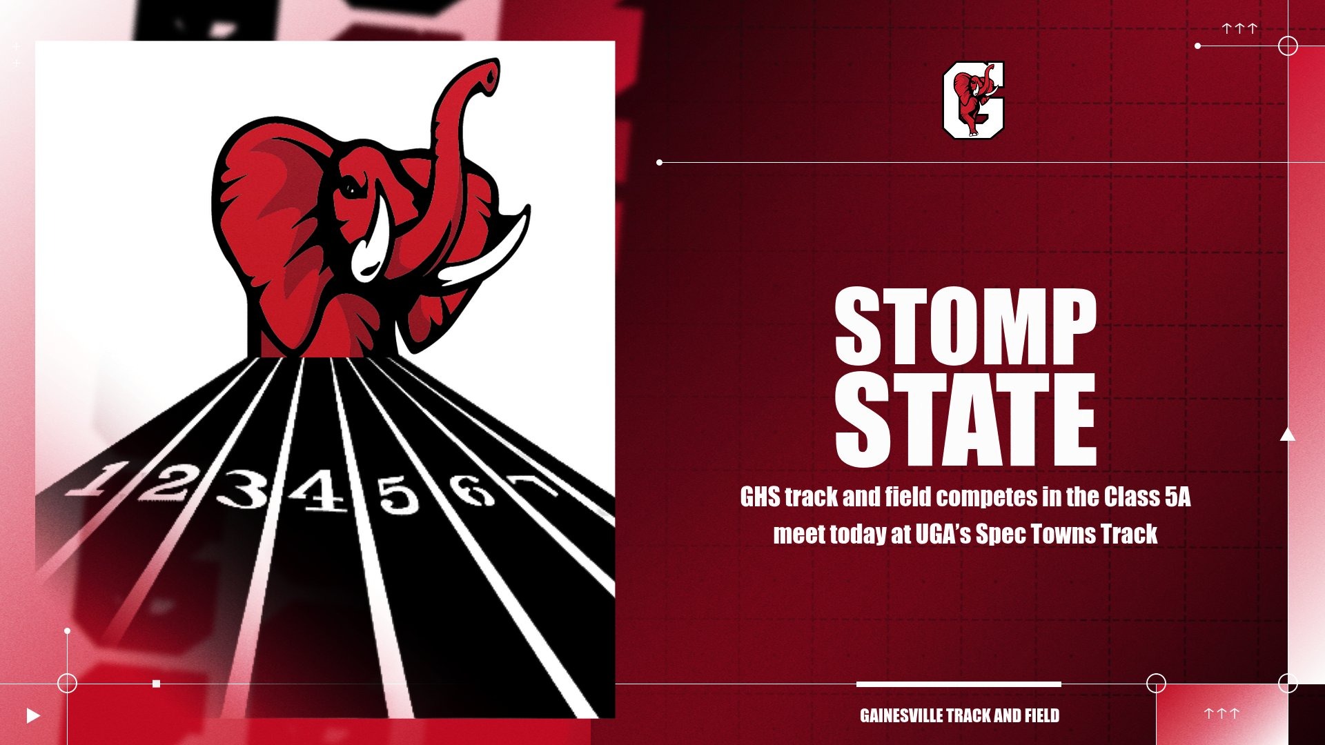 Slide 0 - STORY: Red Elephants take to the track to take on state
