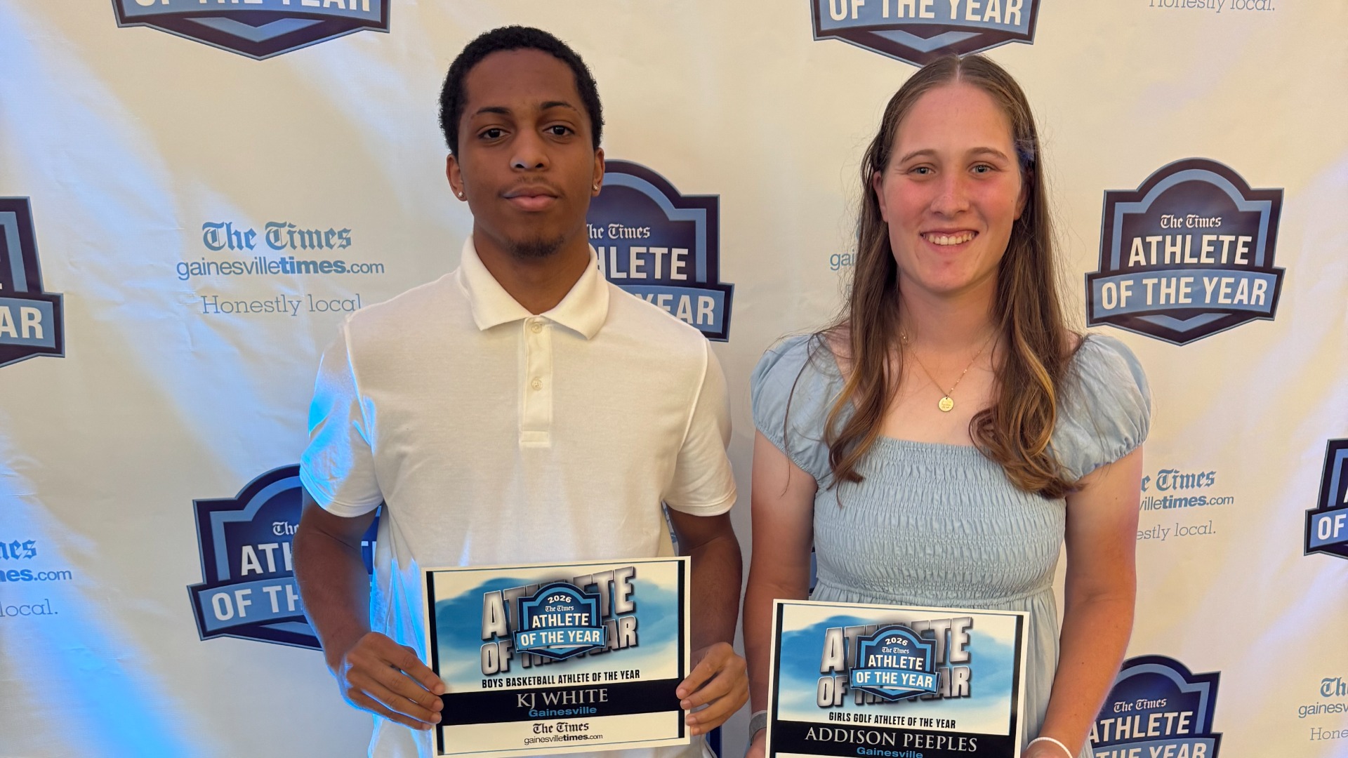 Slide 0 - STORY: White, Peeples honored by local media outlet