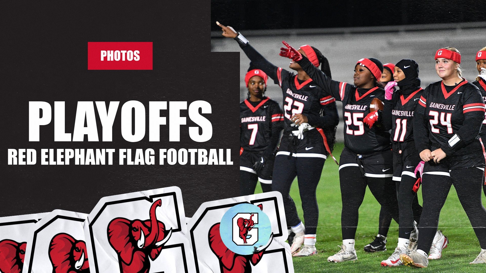 Slide 2 - See photos from flag football's historic night