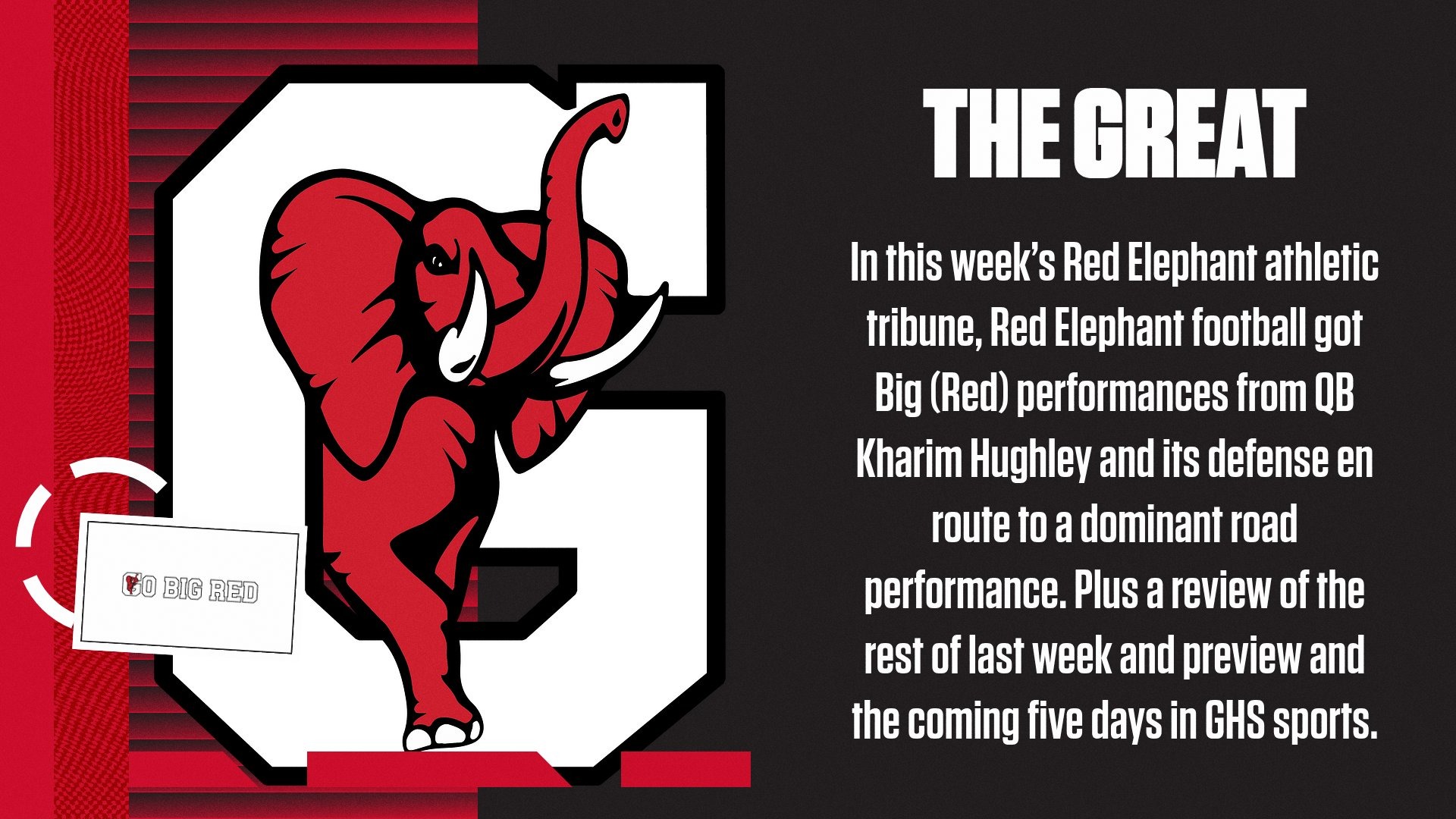 Slide 0 - Read all about the Red Elephants in this week's tribune