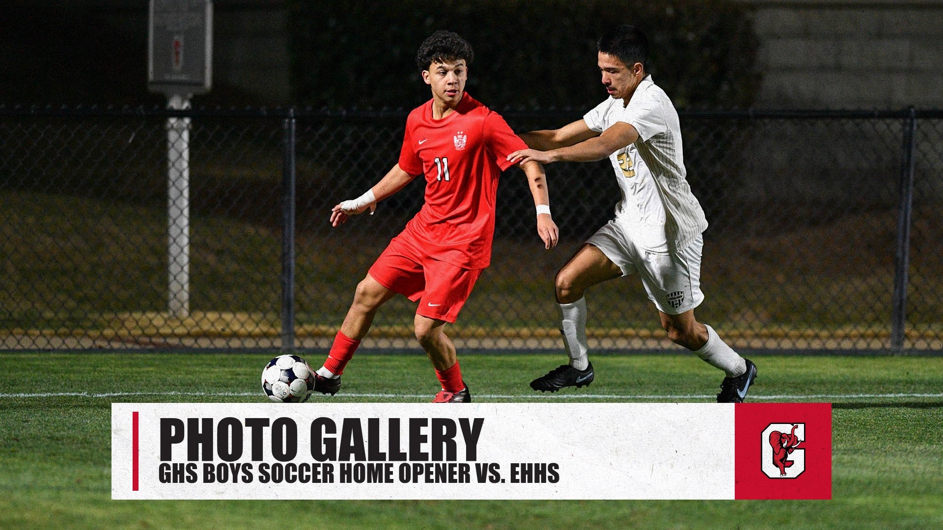 Slide 1 - Photos from boys soccer's 2026 home opener